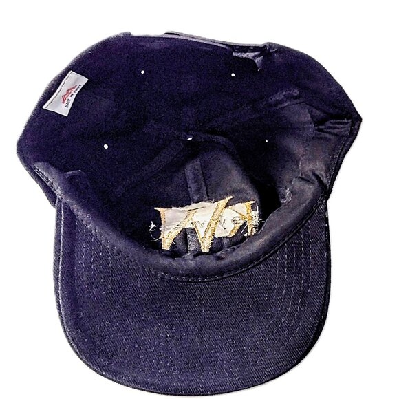 KEY WEST Ball Cap ~ Black Brushed Twill, Gold Metallic Logo, Snap Back ~ NEW VTG - Picture 6 of 6